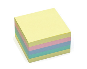 Piezmju lmlapias, 75*75mm, 5 paste krsas, 450 lapias, TIX